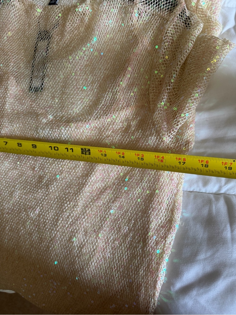 Iridescent Glitter Dress in Champagne pink - Picture 5 of 8